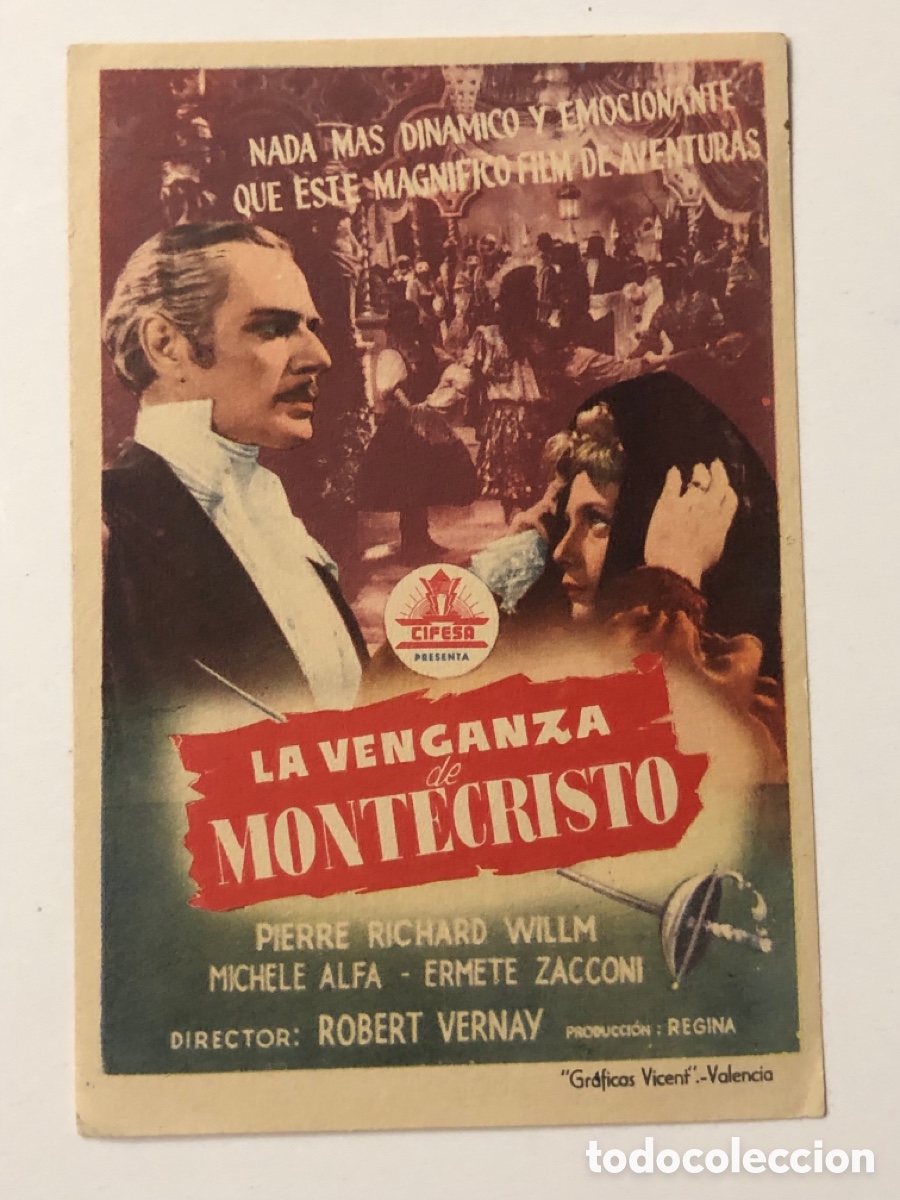 Cine: Programa la venganza de montecristo Pierre Richard Willm A23 - Foto 1