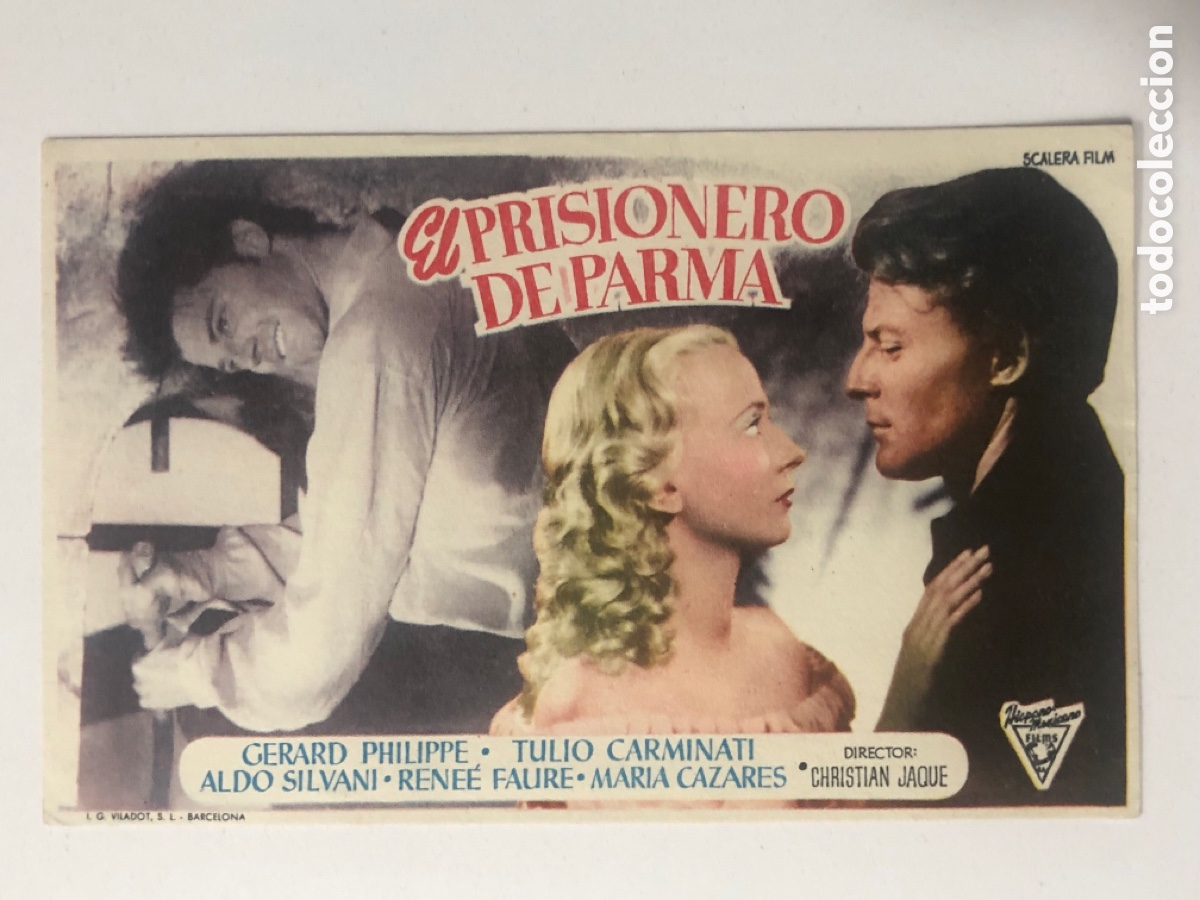 Cine: Programa el prisionero de Parma Gerard Philippe A23 - Foto 1