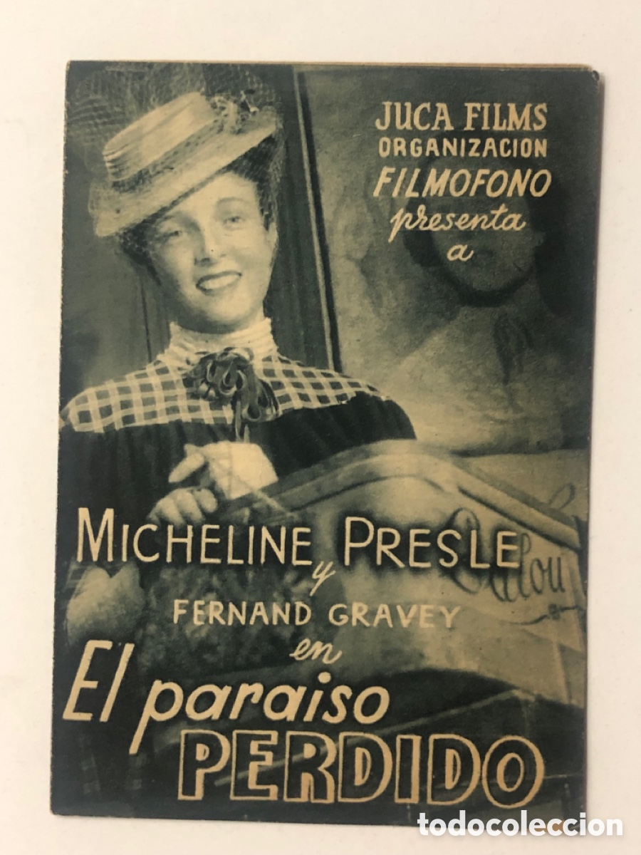 Cine: Programa paraiso perdido Micheline presle A23 - Foto 1