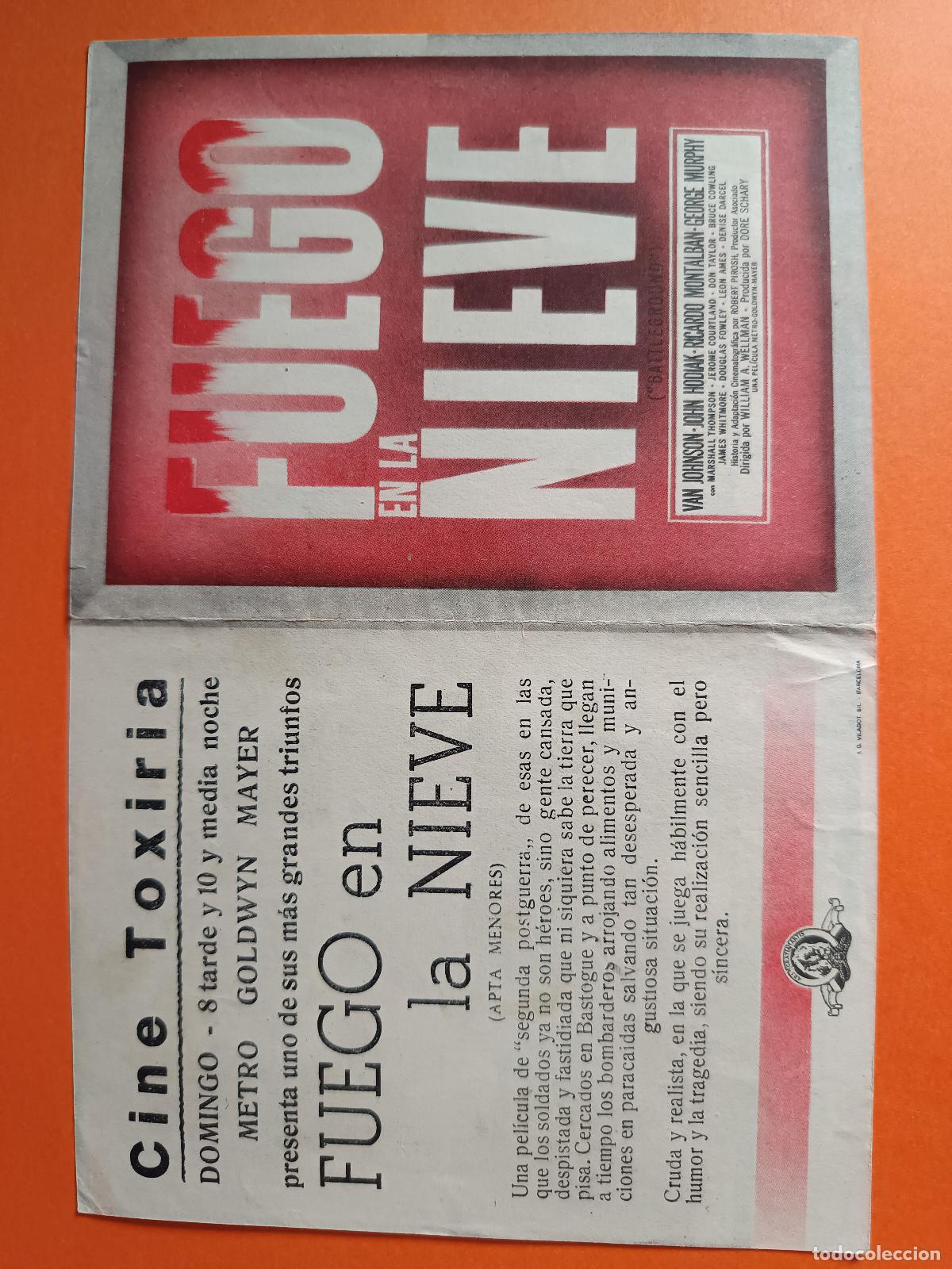 Cine: PROGRAMA DE CINE FUEGO EN LA NIEVE - Foto 1