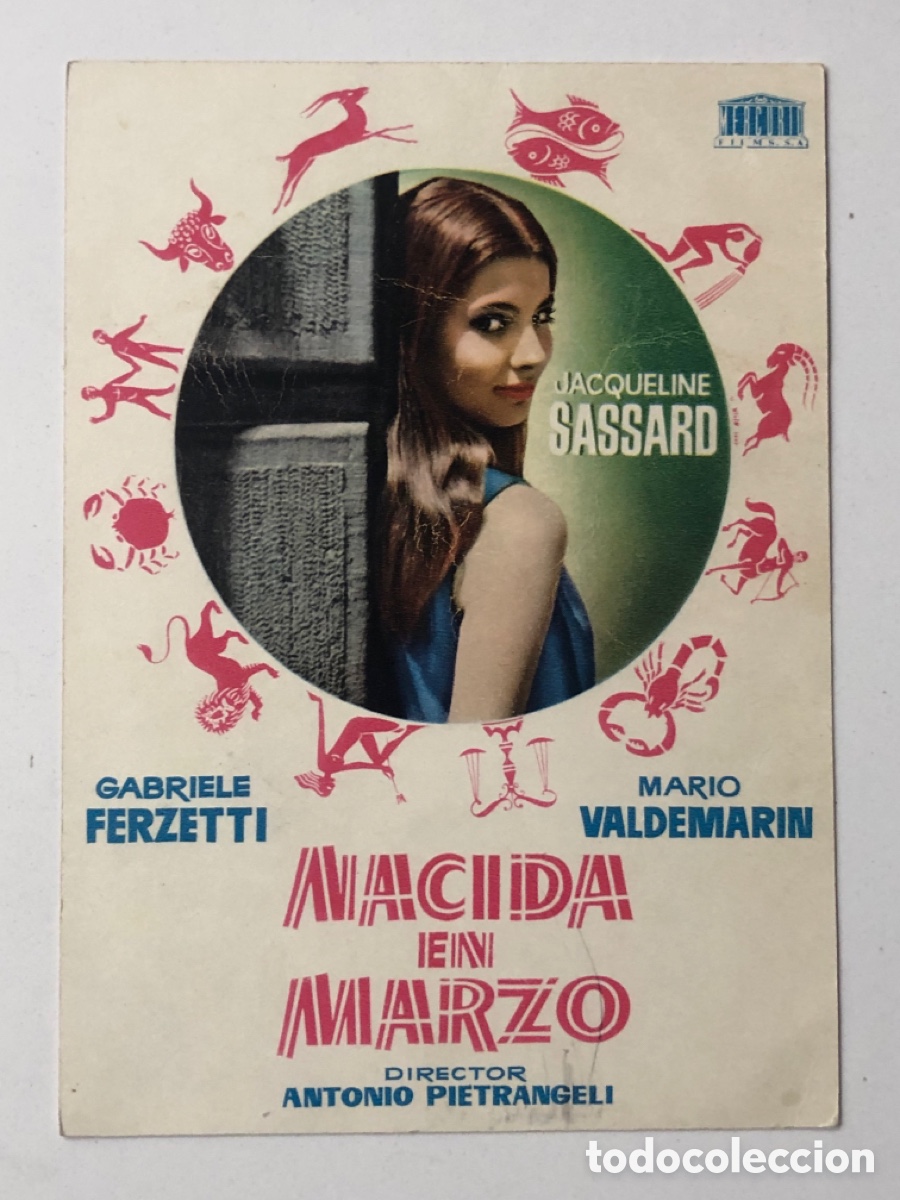 Cine: Programa tarjeta nacida en marzo Jacqueline Sassard A23G1 - Foto 1