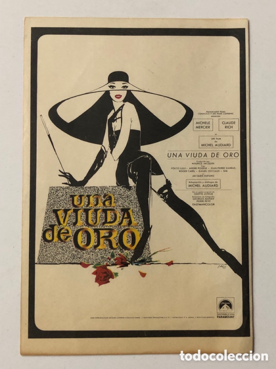 Cine: Programa una viuda de oro Michele Mercier A23 - Foto 1