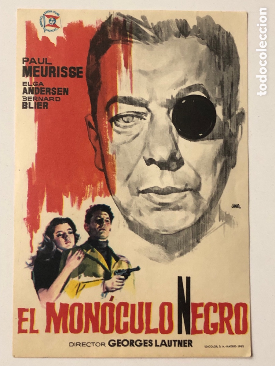 Cine: Programa el mon&oacute;culo negro Paul Meurisse A23 - Foto 1