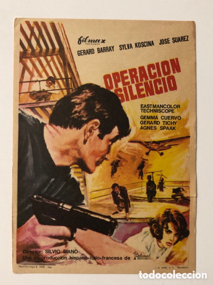 Cine: Programa operaci&oacute;n silencio Gerard Barray A23G2 - Foto 1