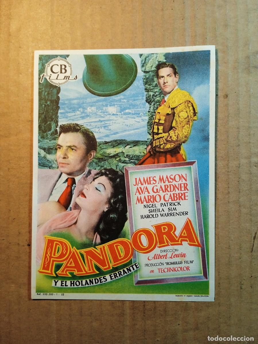 Cine: FOLLETO DE MANO DE LA PELICULA PANDORA Y EL HOLANDES HERRANTE
