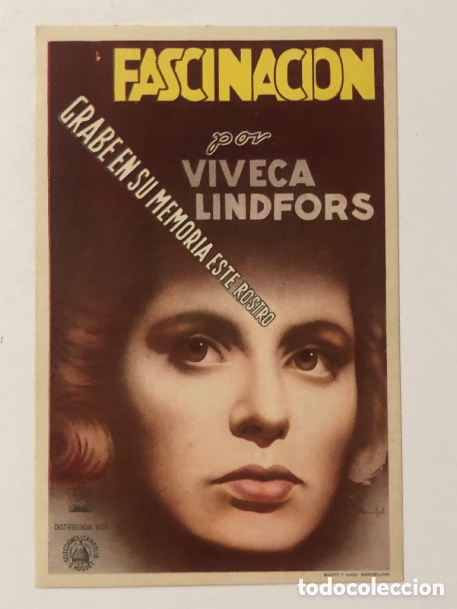 Cine: Programa fascinaci&oacute;n Viveca lindfors A23 - Foto 1