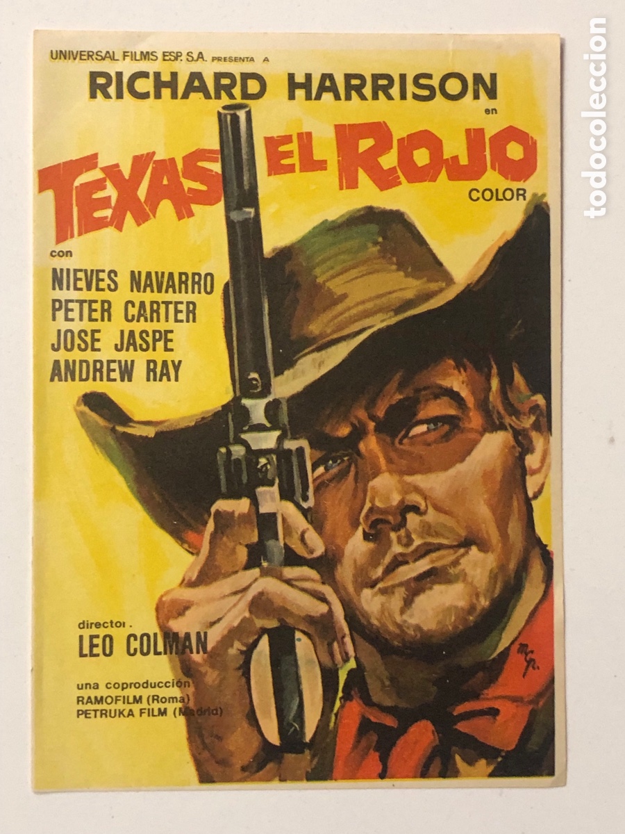 Cine: Programa Texas el rojo Richard Harrison A23G2 - Foto 1
