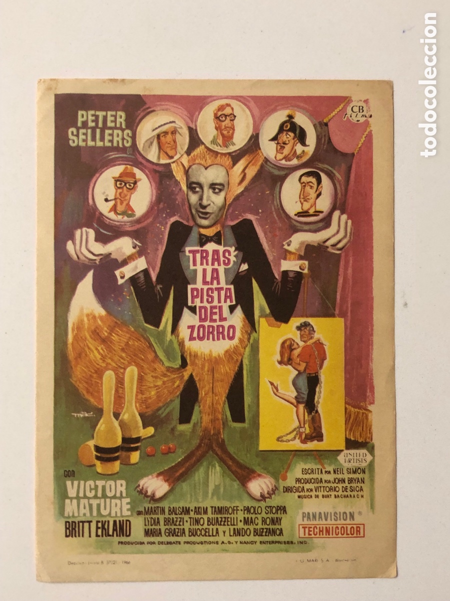 Cine: Programa tras la pista del zorro Peter sellers A23 - Foto 1
