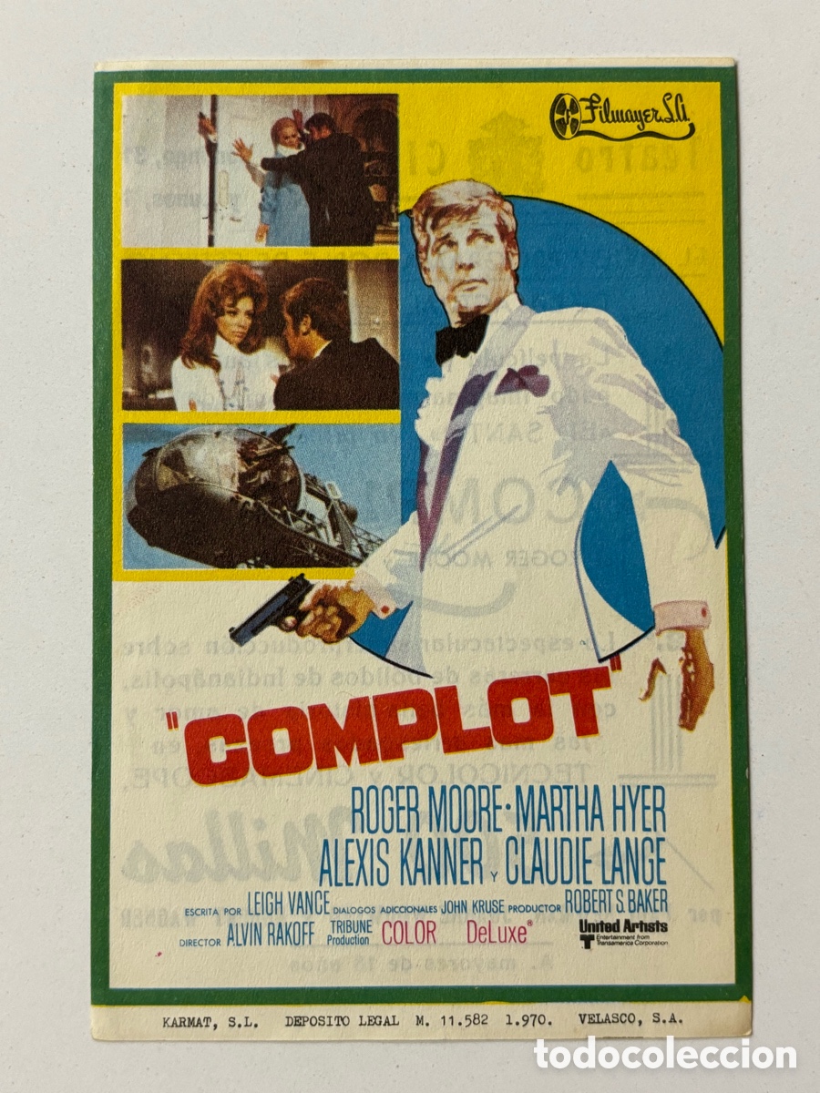 Cine: Programa complot Roger Moore con publicidad teatro circo A23 - Foto 1