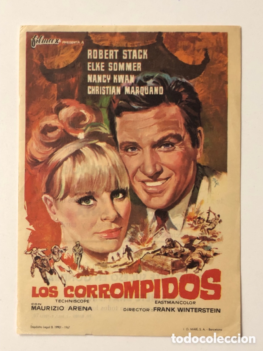 Cine: Programa los corrompidos Robert Stack con publicidad teatro Regio yecla A23 - Foto 1