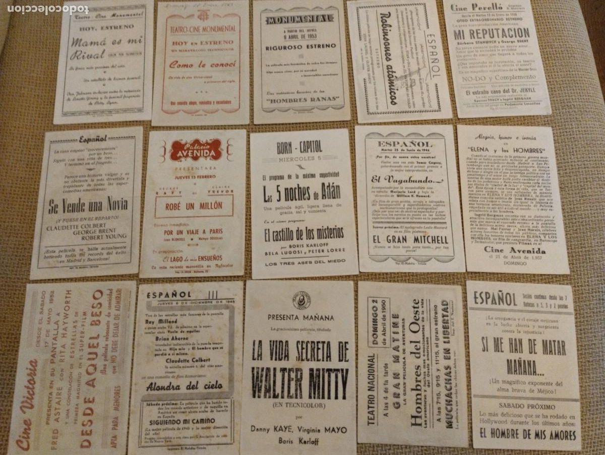 Cine: Lote folletos de mano cine - Foto 2