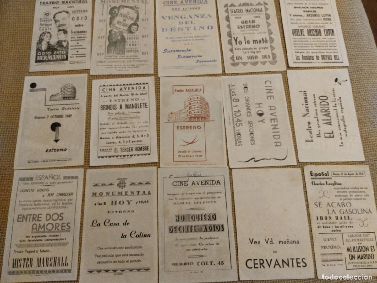 Cine: Lote folletos de mano cine - Foto 2