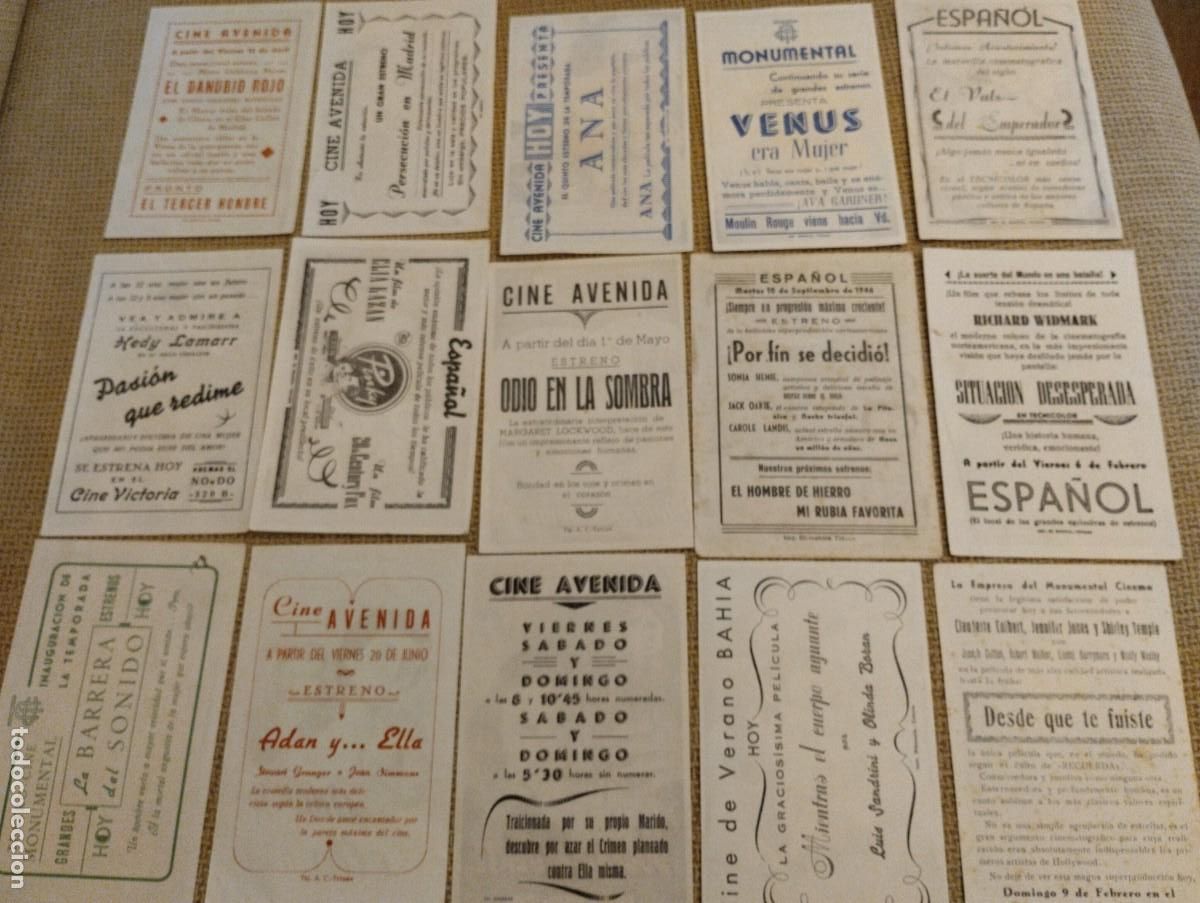 Cine: Lote folletos de mano cine - Foto 2