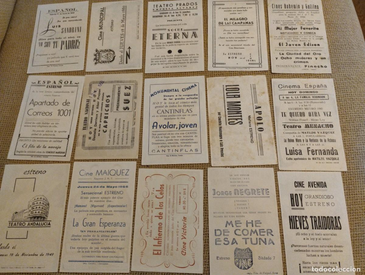 Cine: Lote folletos de mano cine - Foto 2