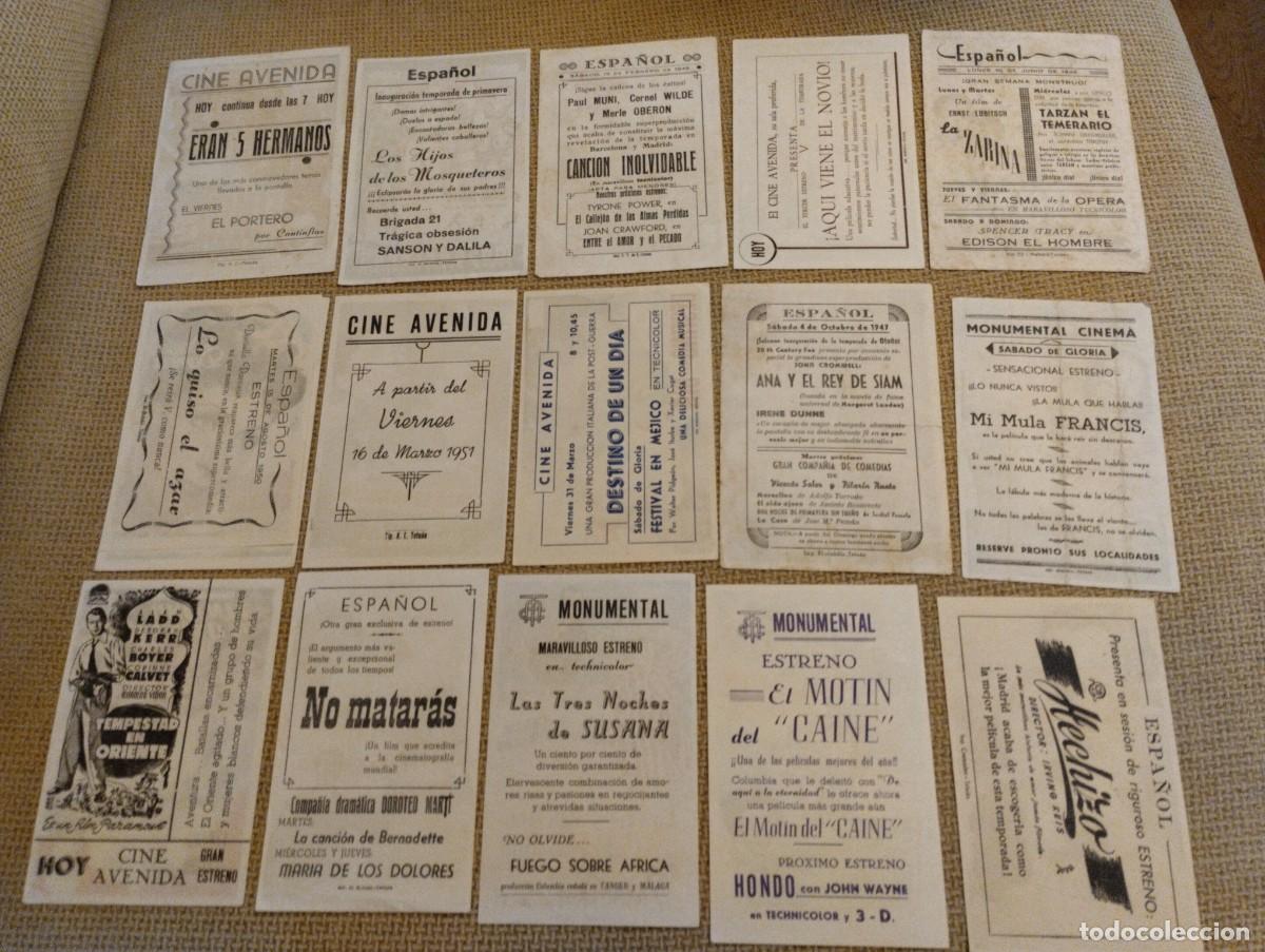 Cine: Lote folletos de mano cine - Foto 2