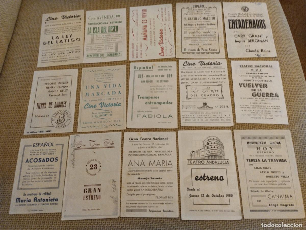 Cine: Lote folletos de mano cine - Foto 2