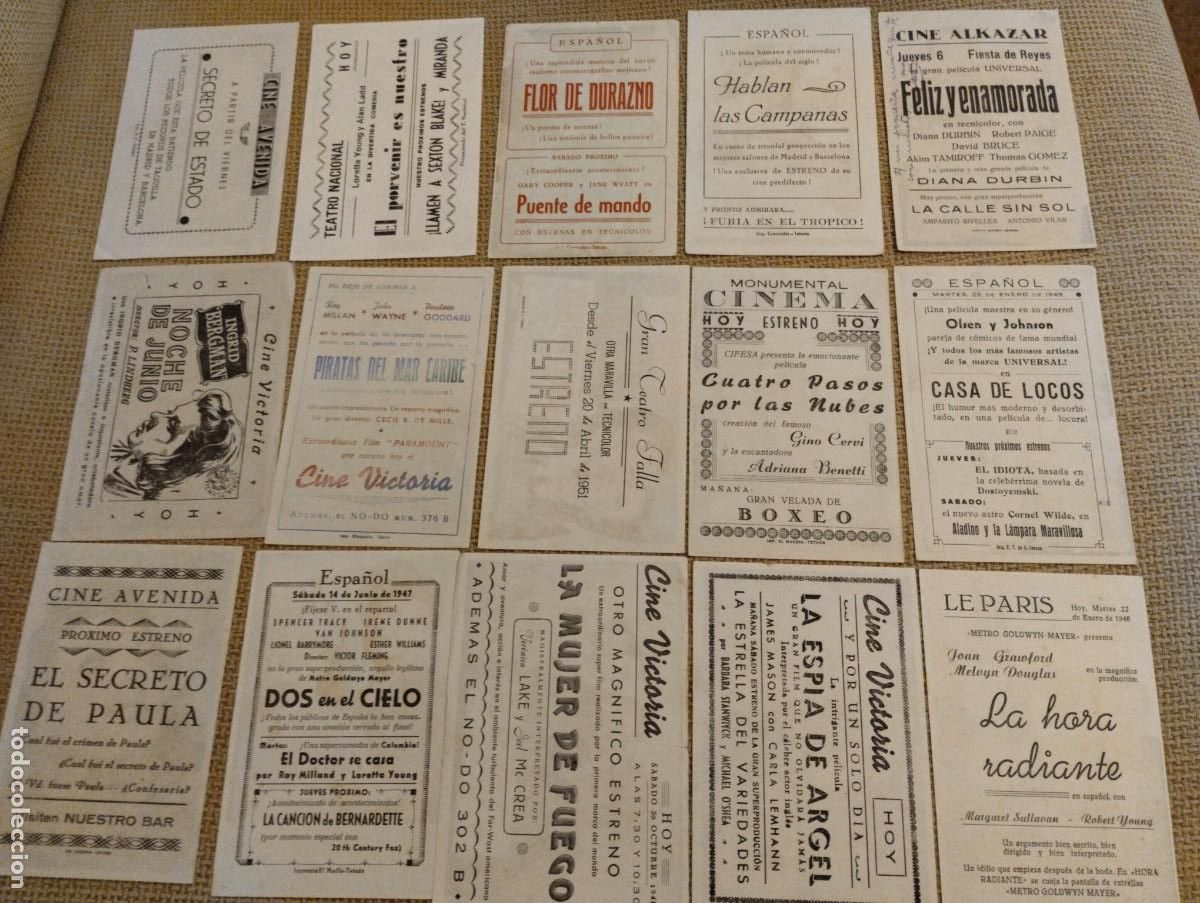 Cine: Lote folletos de mano cine - Foto 2