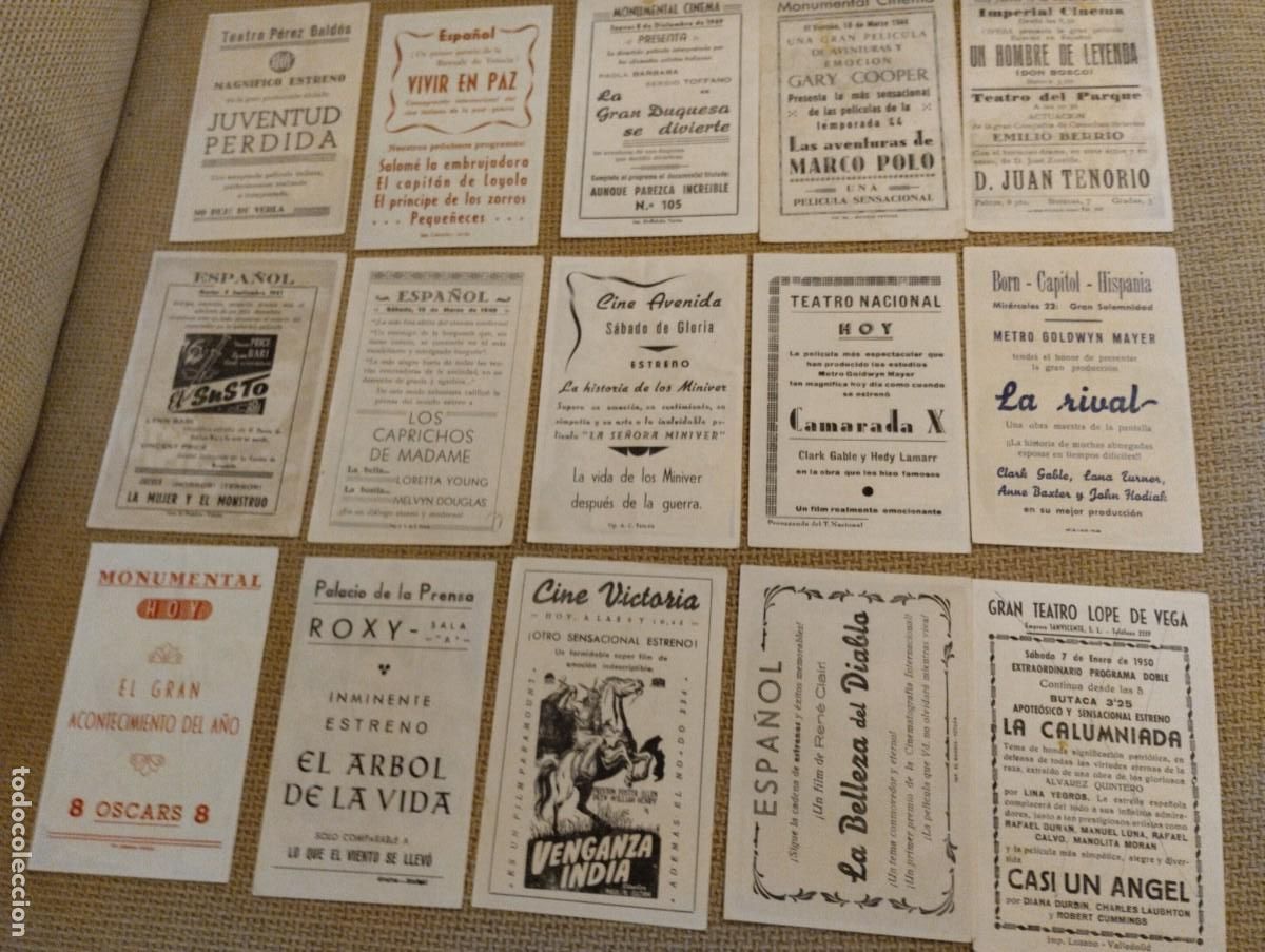 Cine: Lote folletos de mano cine - Foto 2