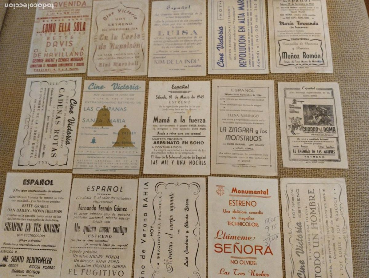 Cine: Lote folletos de mano cine - Foto 2