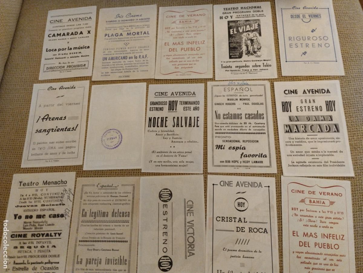 Cine: Lote folletos de mano cine - Foto 2