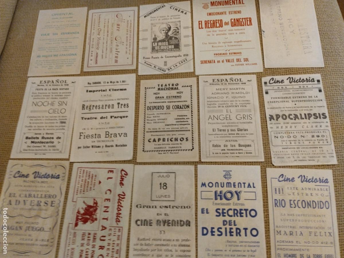Cine: Lote folletos de mano cine - Foto 2