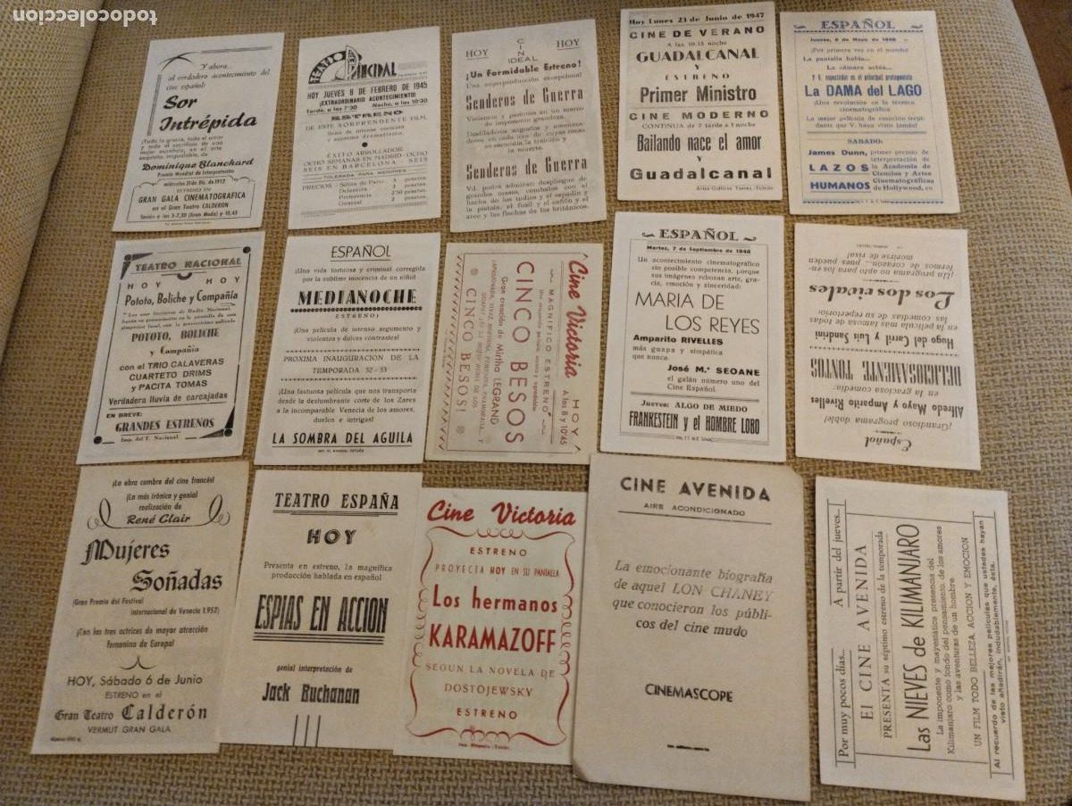 Cine: Lote folletos de mano cine - Foto 2