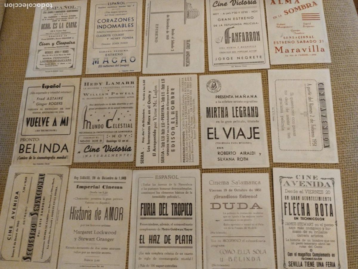Cine: Lote folletos de mano cine - Foto 2