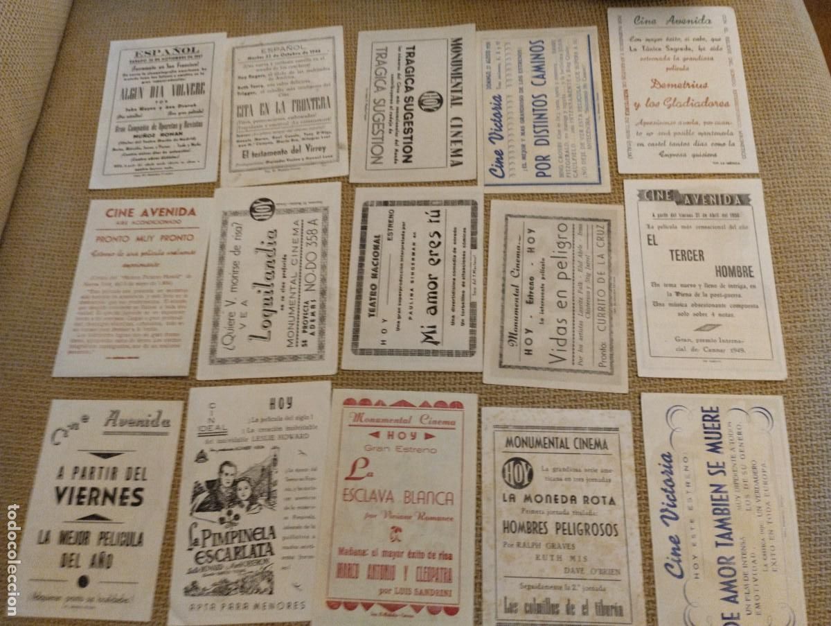 Cine: Lote folletos de mano cine - Foto 2