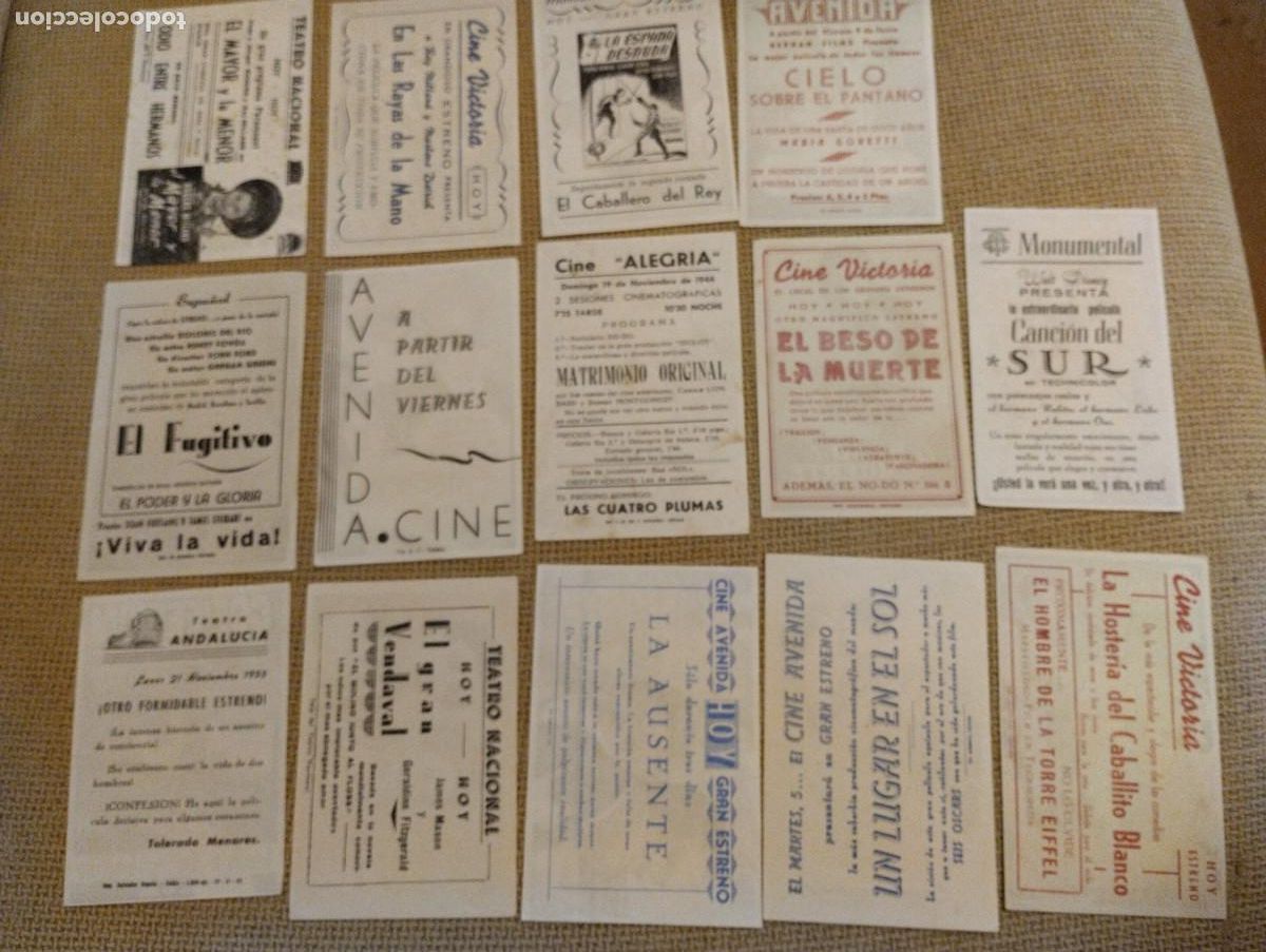Cine: Lote folletos de mano cine - Foto 2