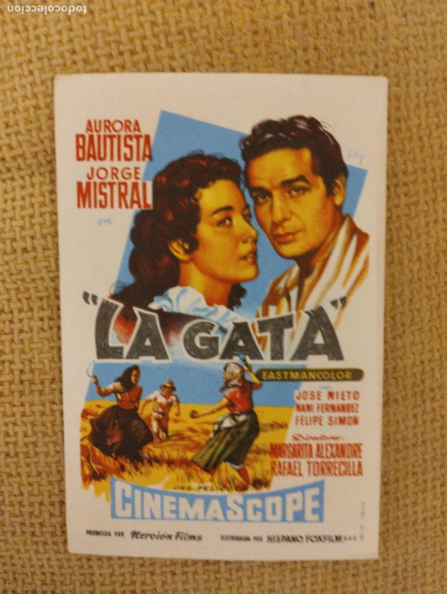 Cine: Folleto de mano La Gata - Foto 1