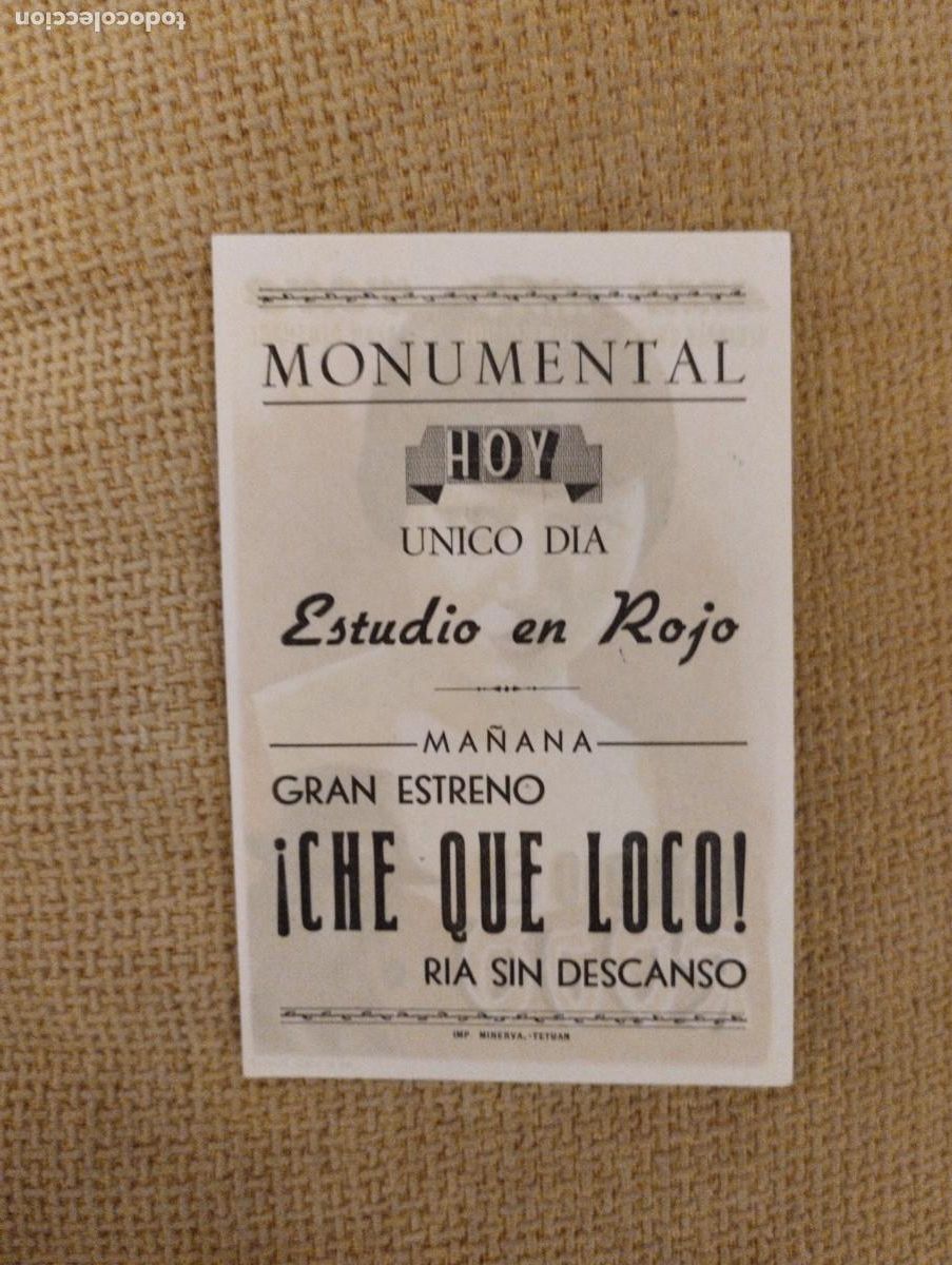 Cine: Folleto de mano Estudio en Rojo - Foto 2