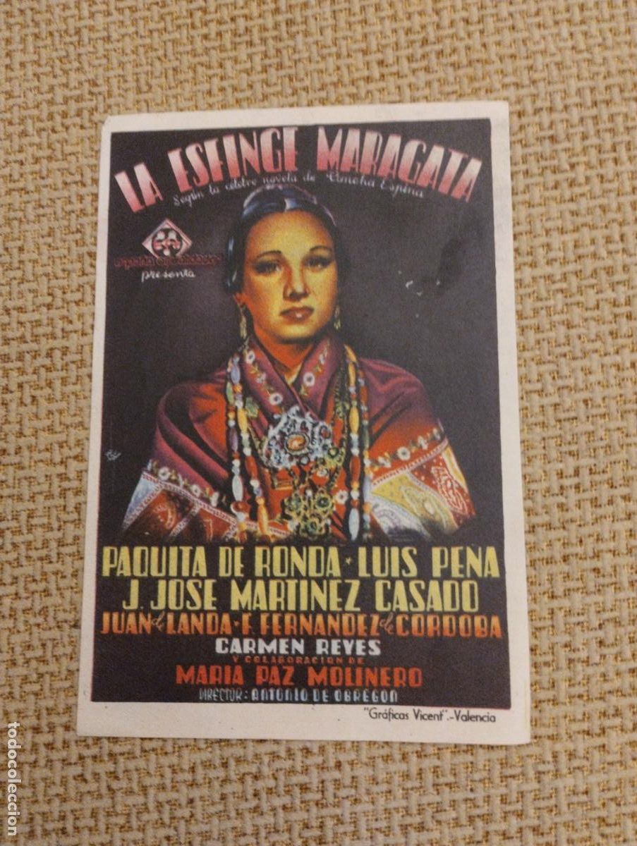 Cine: Folleto de mano La Esfinge Maragata - Foto 1