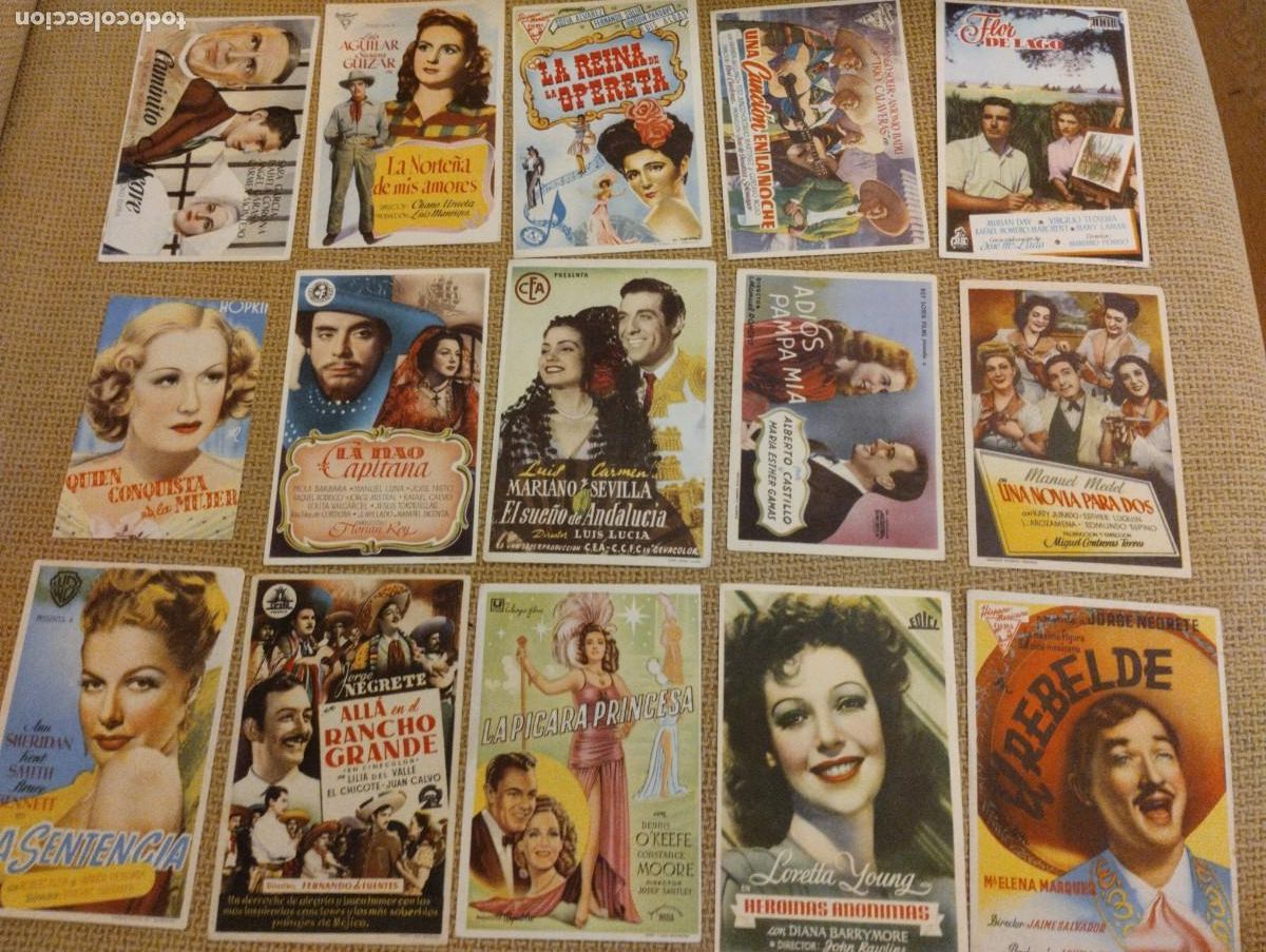 Cine: Lote de folletos de mano variados - Foto 1