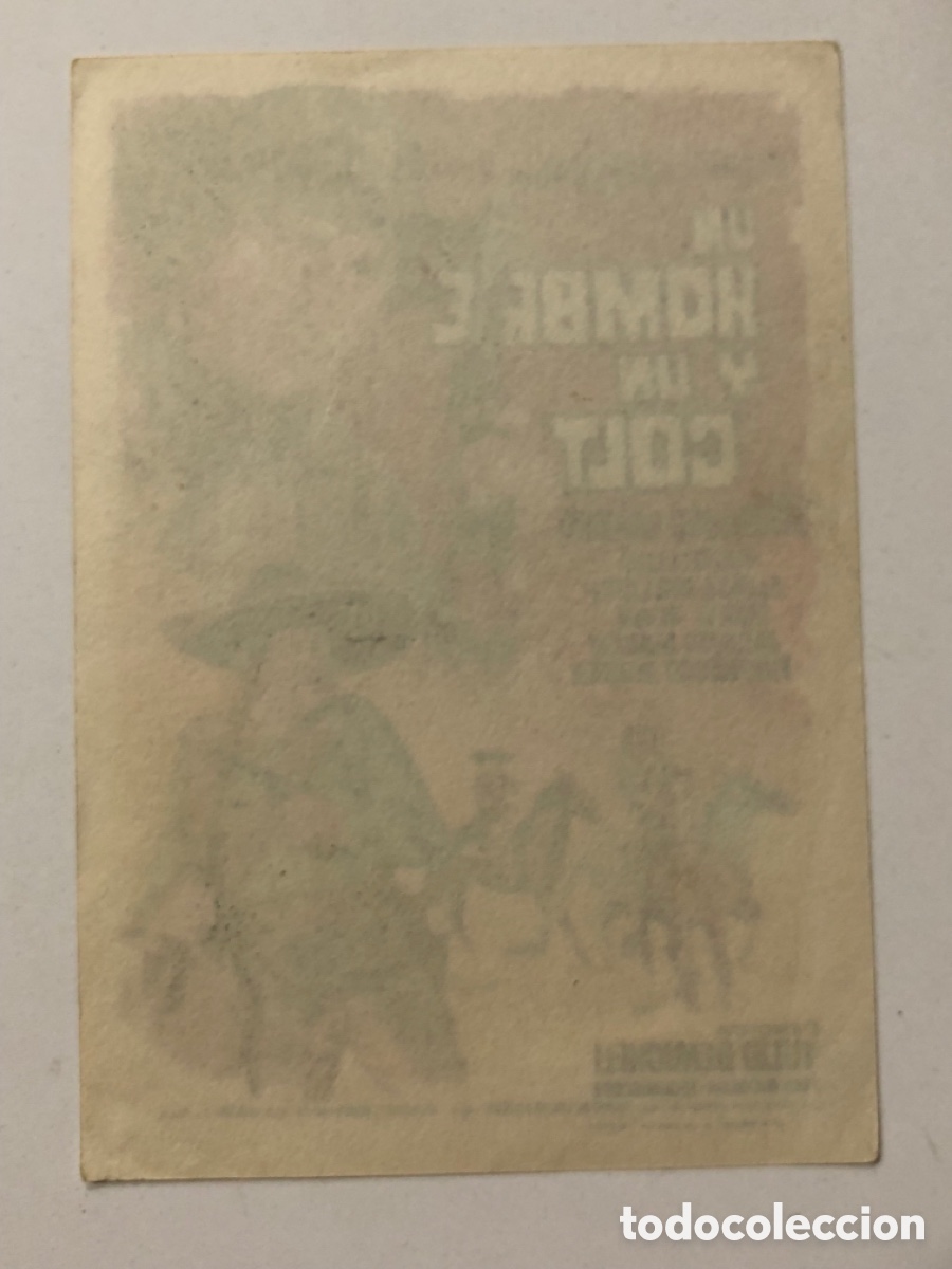 Cine: Programa un hombre y un colt Robert Hundar A23 - Foto 2