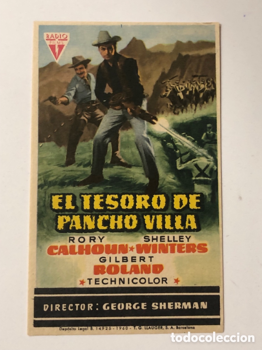 Cine: Programa el tesoro de pancho Villa Rory Calhoun A23 - Foto 1