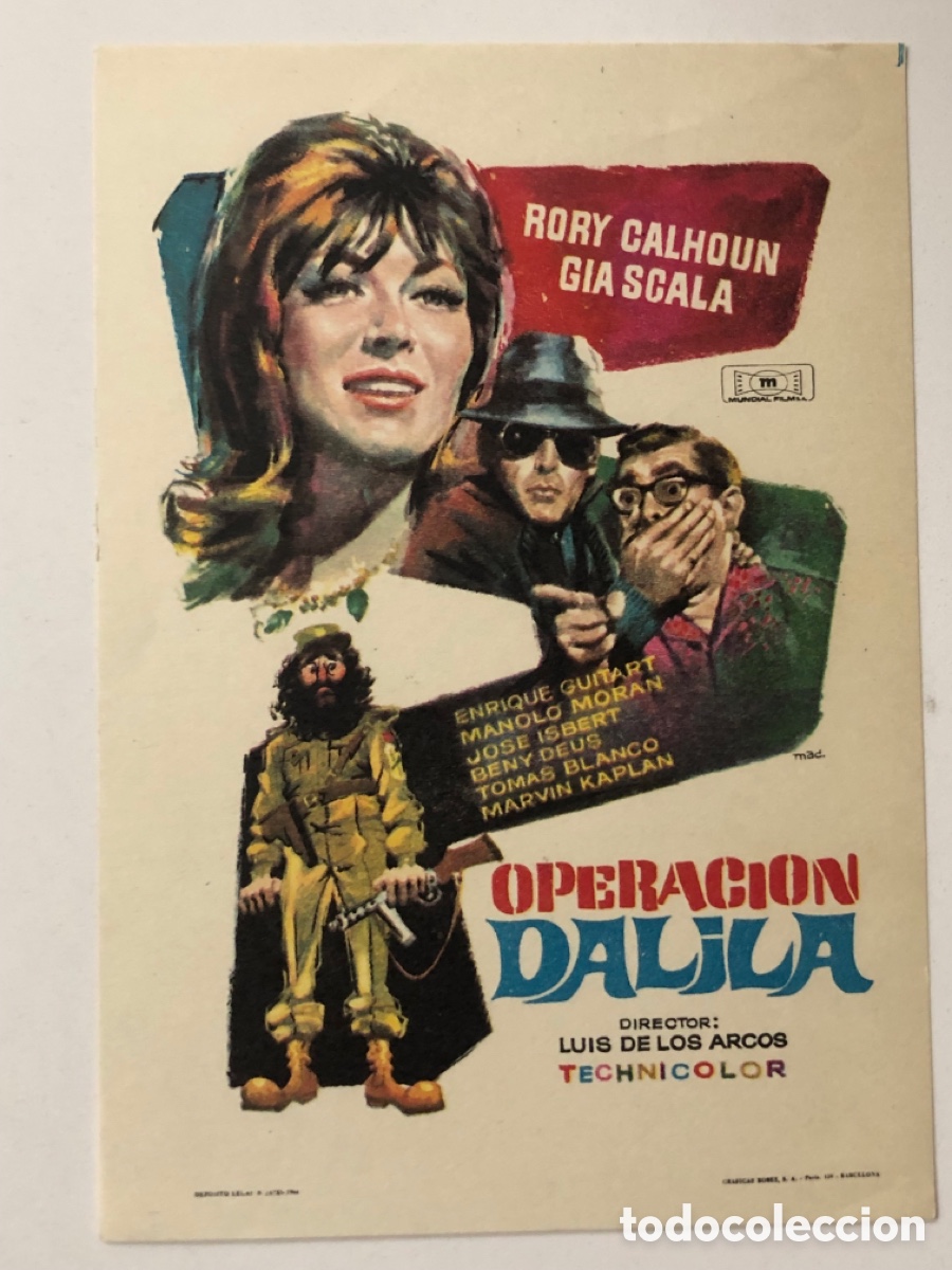 Cine: Programa operaci&oacute;n Dalila Rory Calhoun A23 - Foto 1