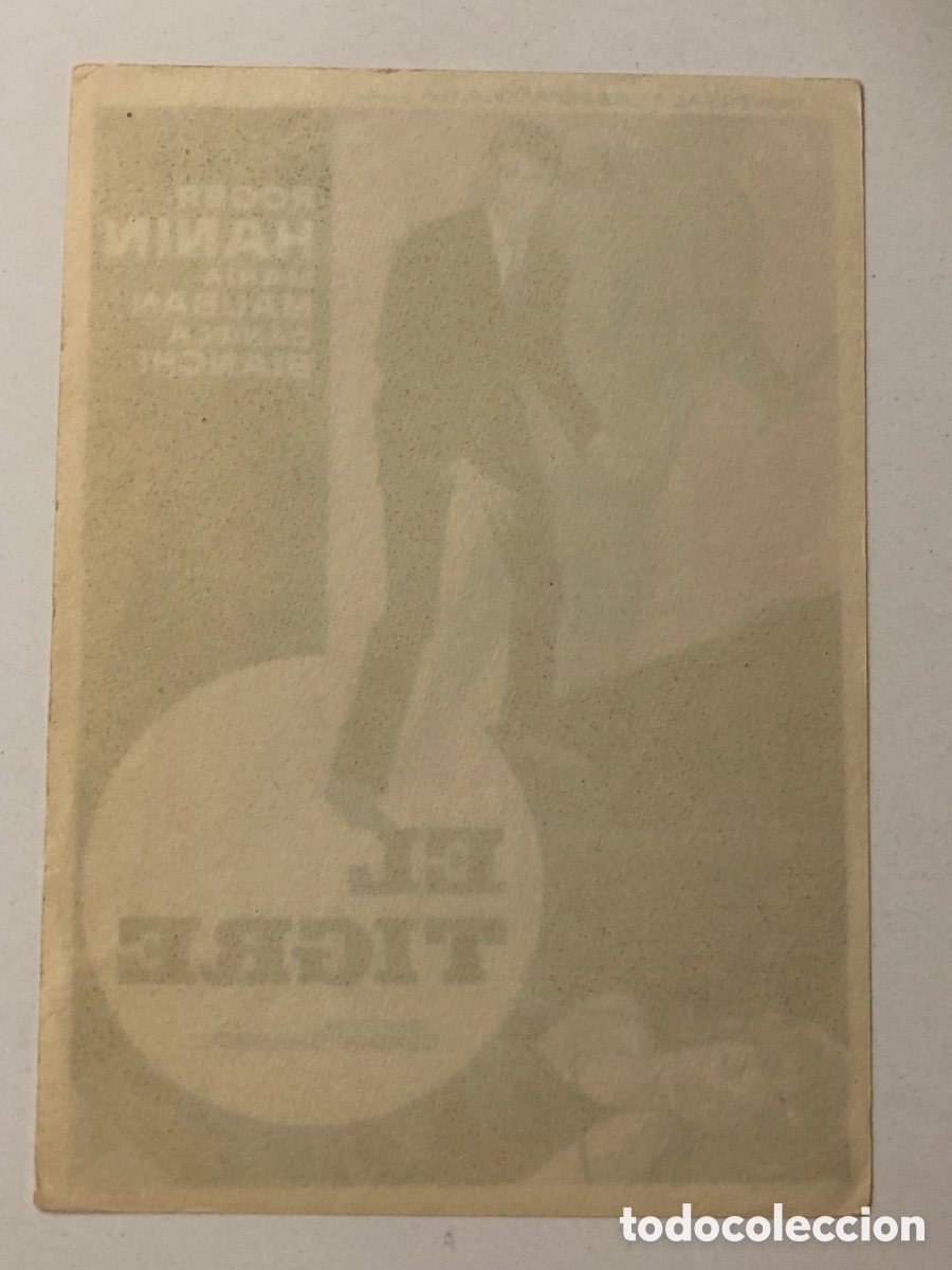 Cine: Programa el tigre Roger Hanin A23G3 - Foto 2
