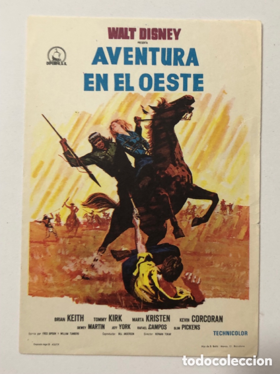Cine: Programa walt Disney aventura en el oeste Brian Keith A23 - Foto 1