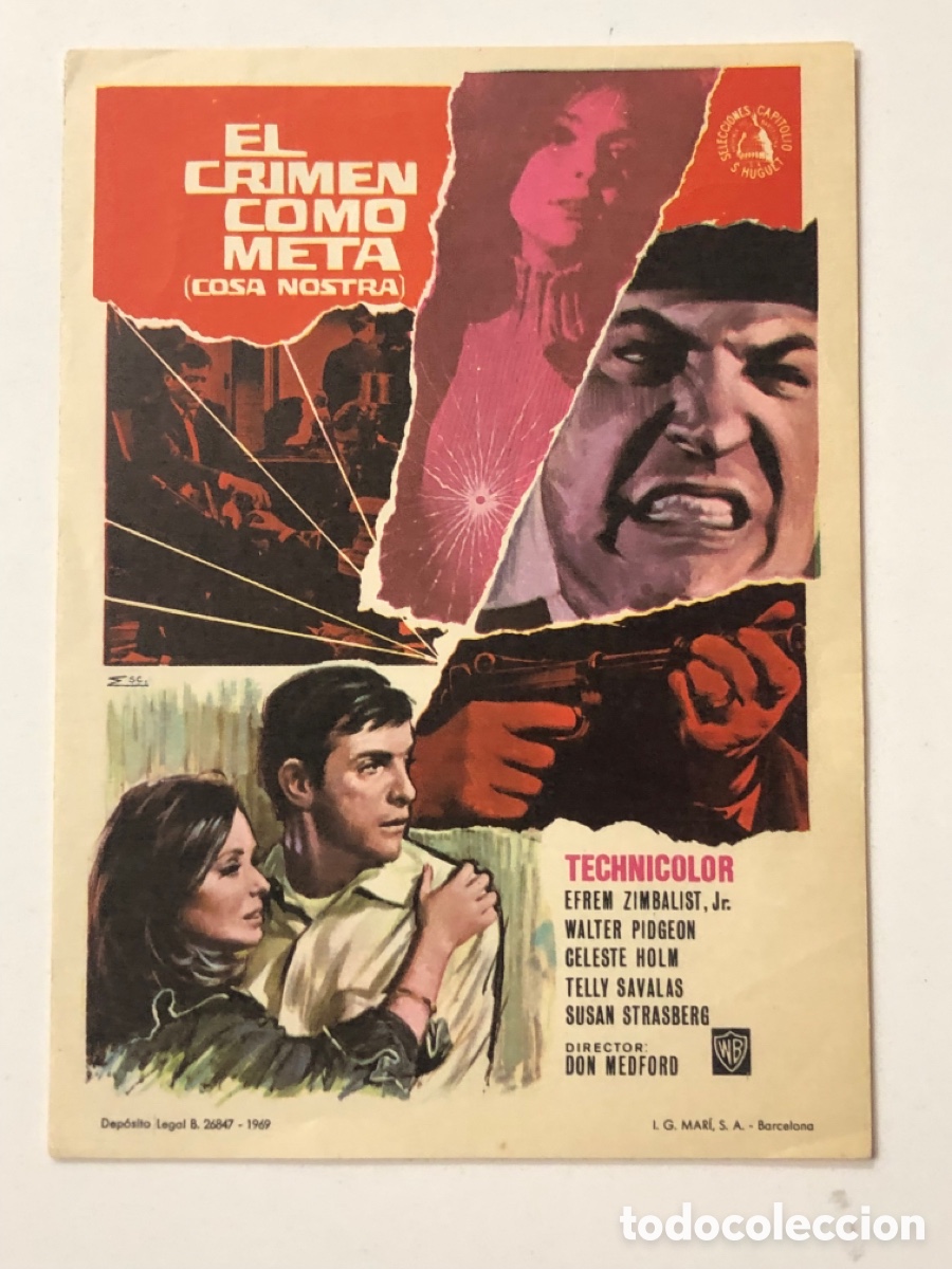 Cine: Programa El crimen como meta Efrem Zimbalist A23 - Foto 1