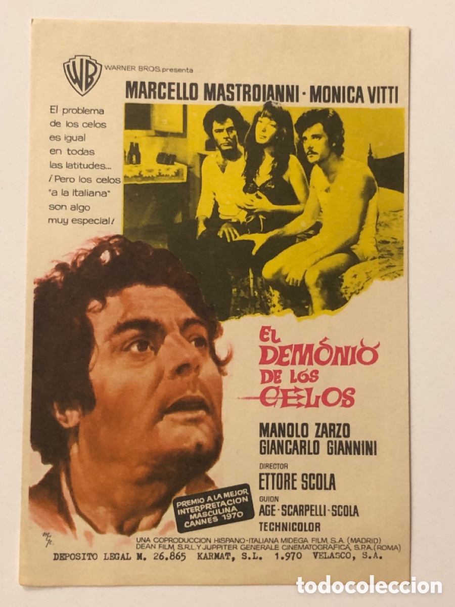 Cine: Programa el demonio de los cielos Marcello Mastroianni A23 - Foto 1