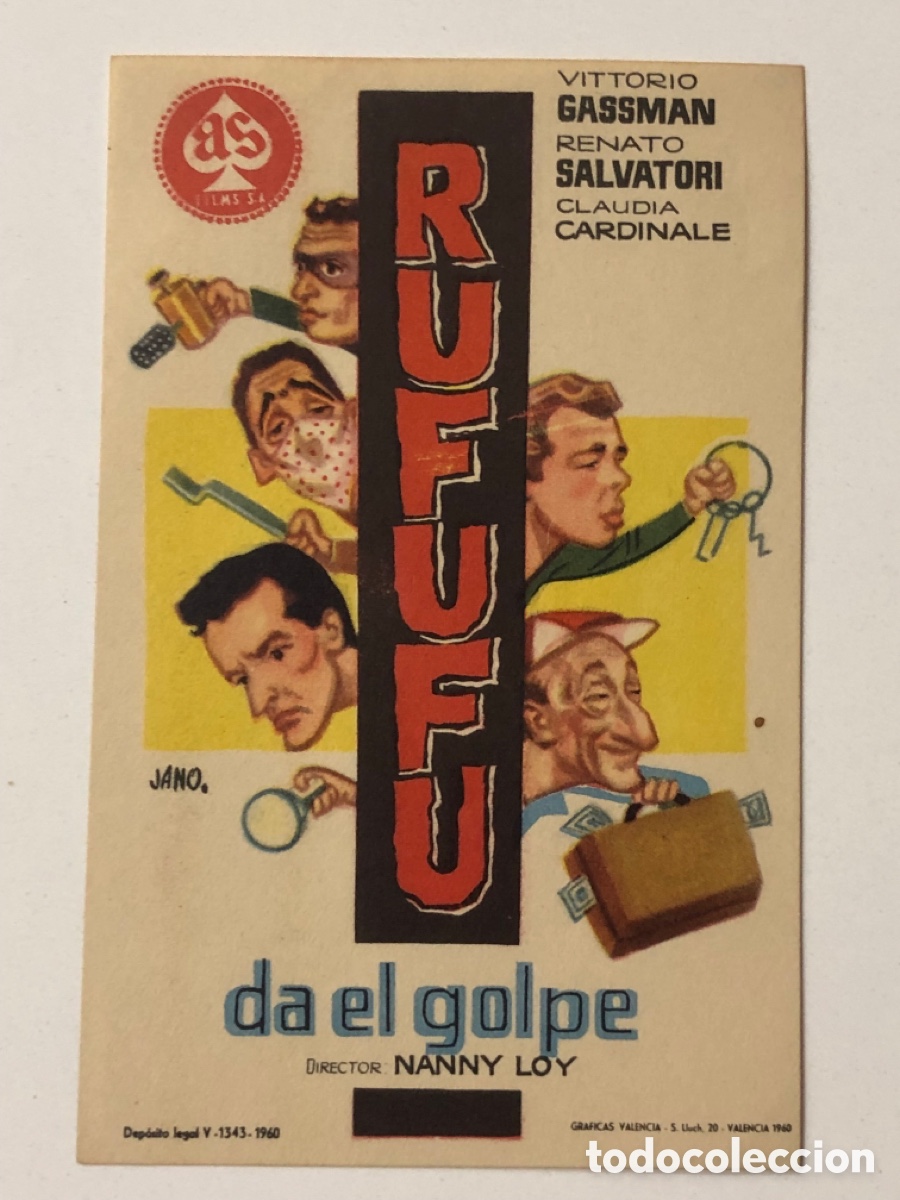 Cine: Programa Rufufu da el golpe Vittorio Gassman A23 - Foto 1