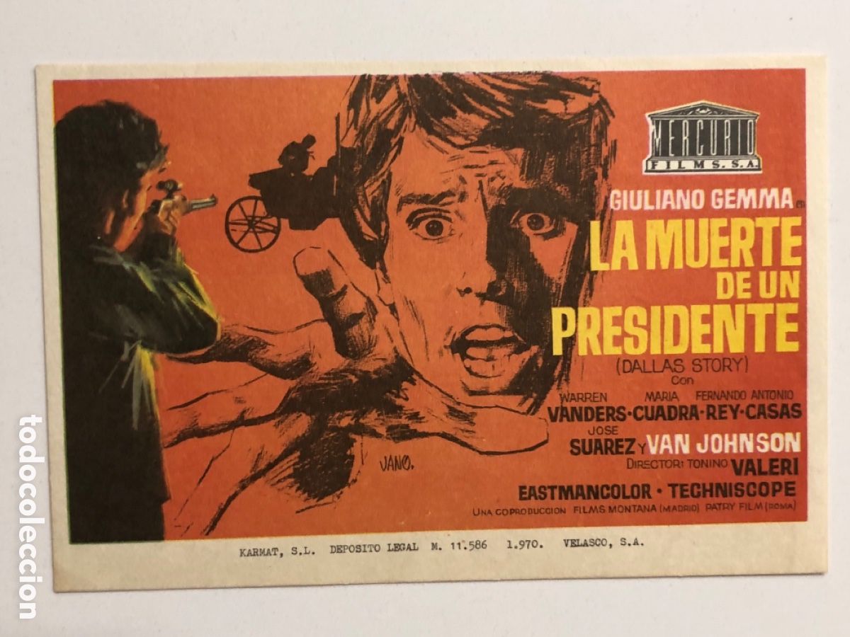 Cine: Programa la muerte de un presidente Giuliano Gemma A24 - Foto 1
