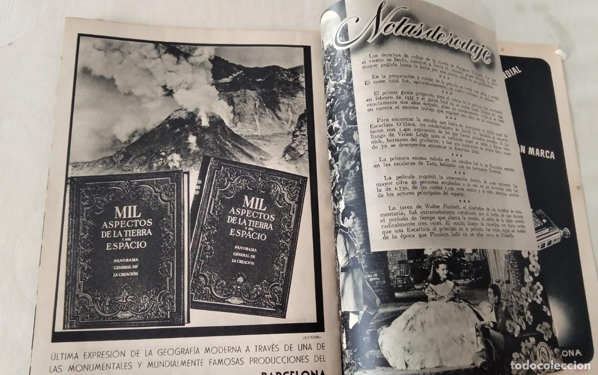 Cine: PROGRAMA DE MANO TIPO LIBRO DE LA PELICULA &rdquo;LO QUE EL VIENTO SE LLEVO&rdquo; , RARISIMO - Foto 8