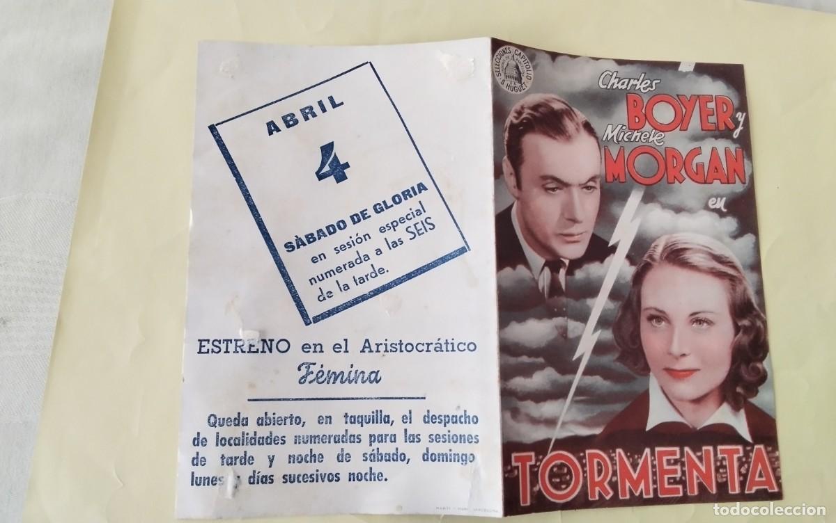 Cine: PROGRAMA DE MANO DOBLE DE LA PELICULA &rdquo; TORMENTA &rdquo; - Foto 6