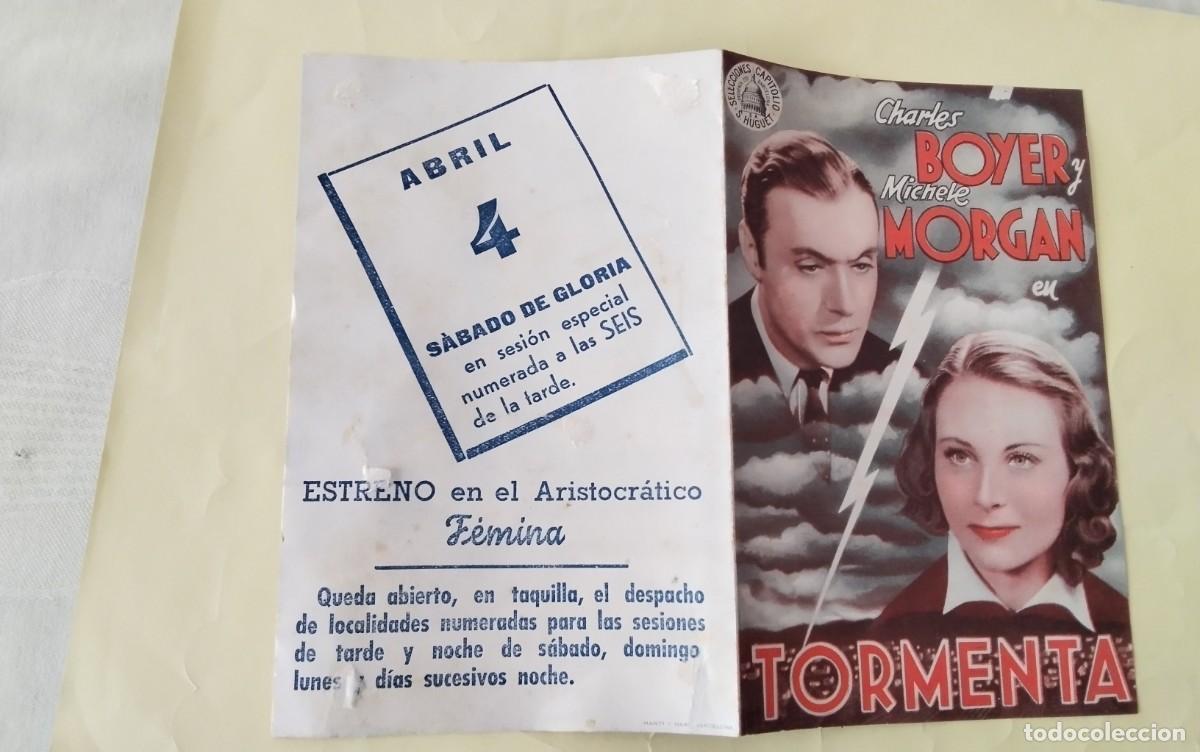 Cine: PROGRAMA DE MANO DOBLE DE LA PELICULA &rdquo; TORMENTA &rdquo; - Foto 7