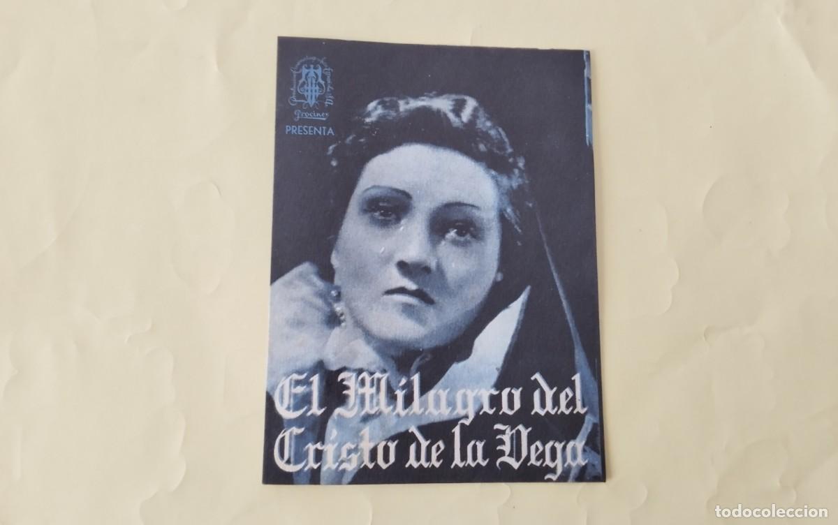 Cine: PROGRAMA DE MANO DOBLE DE LA PELICULA &rdquo; EL MILAGRO DEL CRISTO DE LA VEGA&rdquo; - Foto 1