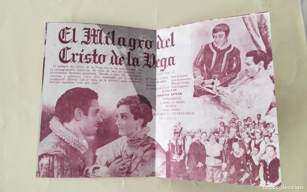 Cine: PROGRAMA DE MANO DOBLE DE LA PELICULA &rdquo; EL MILAGRO DEL CRISTO DE LA VEGA&rdquo; - Foto 4