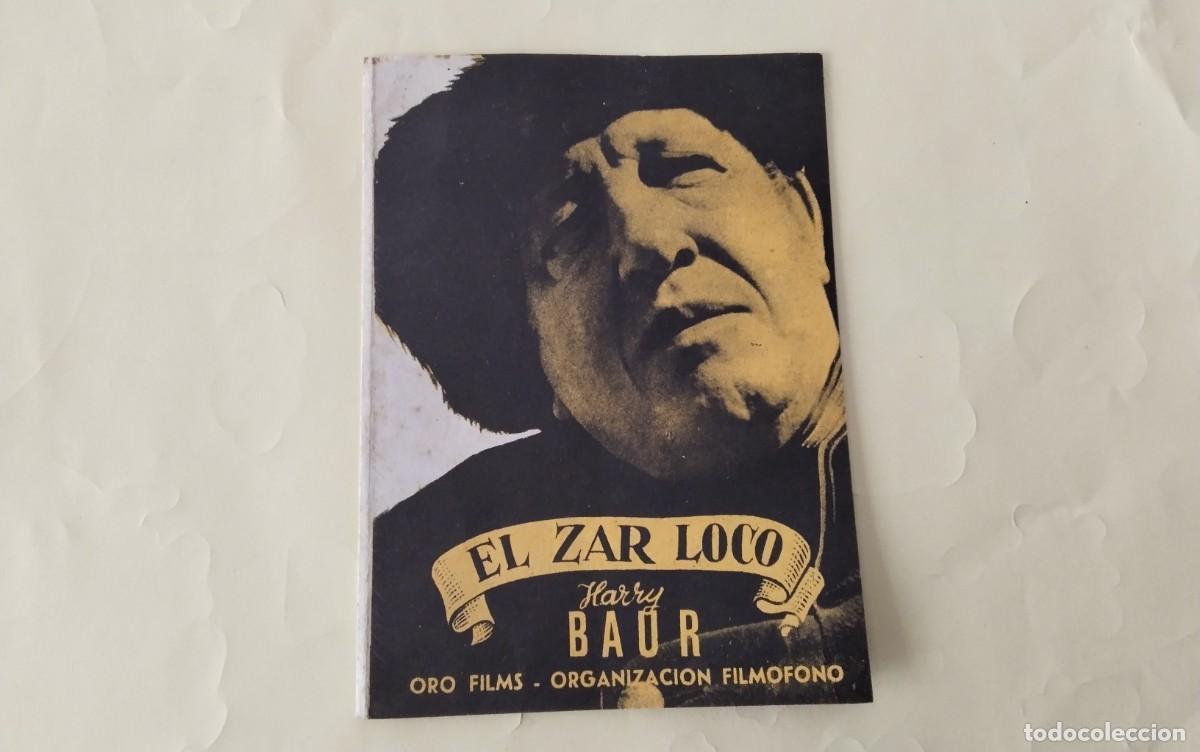 Cine: PROGRAMA DE MANO DOBLE DE LA PELICULA &rdquo; EL ZAR LOCO&rdquo; - Foto 2