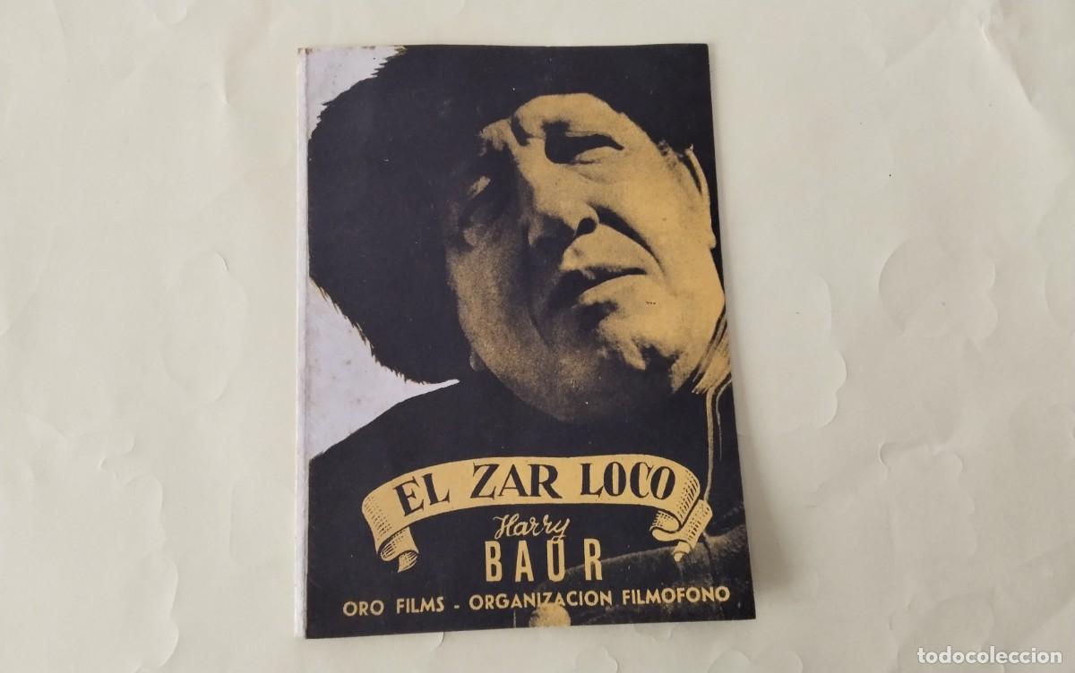 Cine: PROGRAMA DE MANO DOBLE DE LA PELICULA &rdquo; EL ZAR LOCO&rdquo; - Foto 3