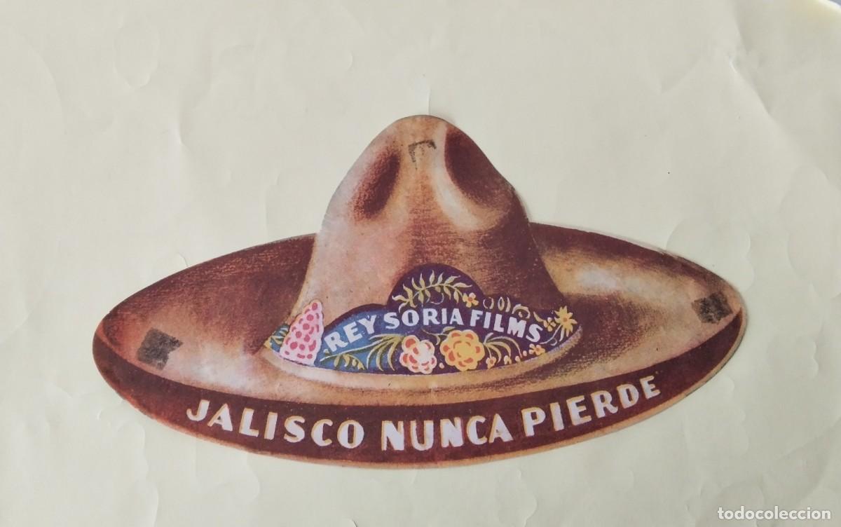 Cine: PROGRAMA DE MANO TROQUELADO DE LA PELICULA &rdquo; JALISCO NUNCA PIERDE&rdquo; - Foto 1